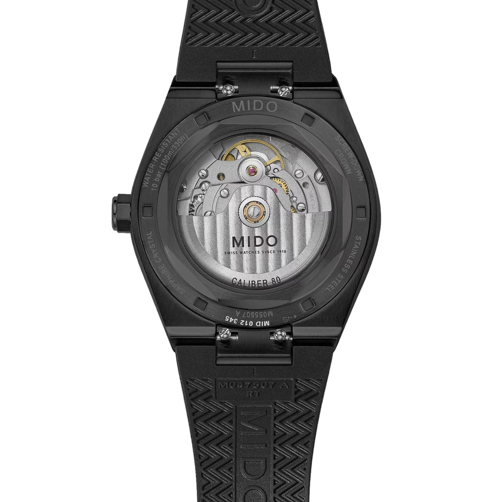 【新品】バンドゥset/ Medallion Multi 黒 Mido Multifort Dual Time Men's Watch M0384293605100 | Jared