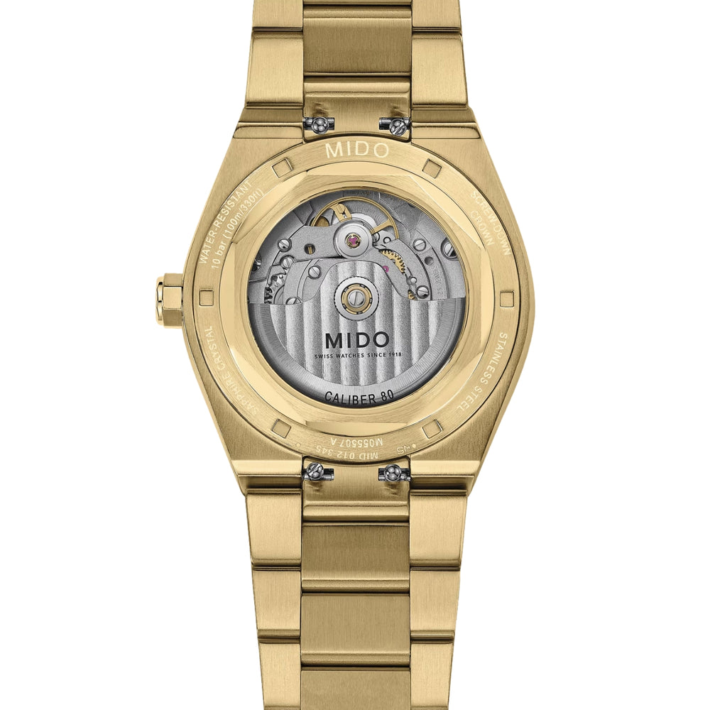 Multifort 8 One Crown Gold-Tone PVD 40mm - Blue on Bracelet