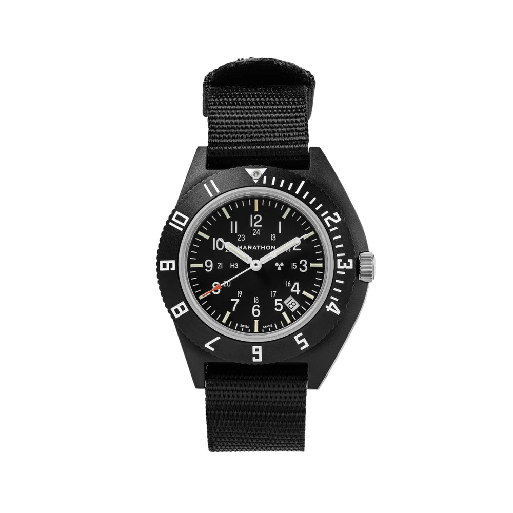Standard-Issue Tritium Pilot's Quartz Type II NAV-D 41mm - Black on Fabric Strap