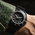 Standard-Issue Tritium Pilot's Quartz Type II NAV-D 41mm - Black on Fabric Strap