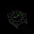 SSNAV-D Standard-Issue Tritium Pilot's Quartz Type II 41mm - Black on Rubber Strap