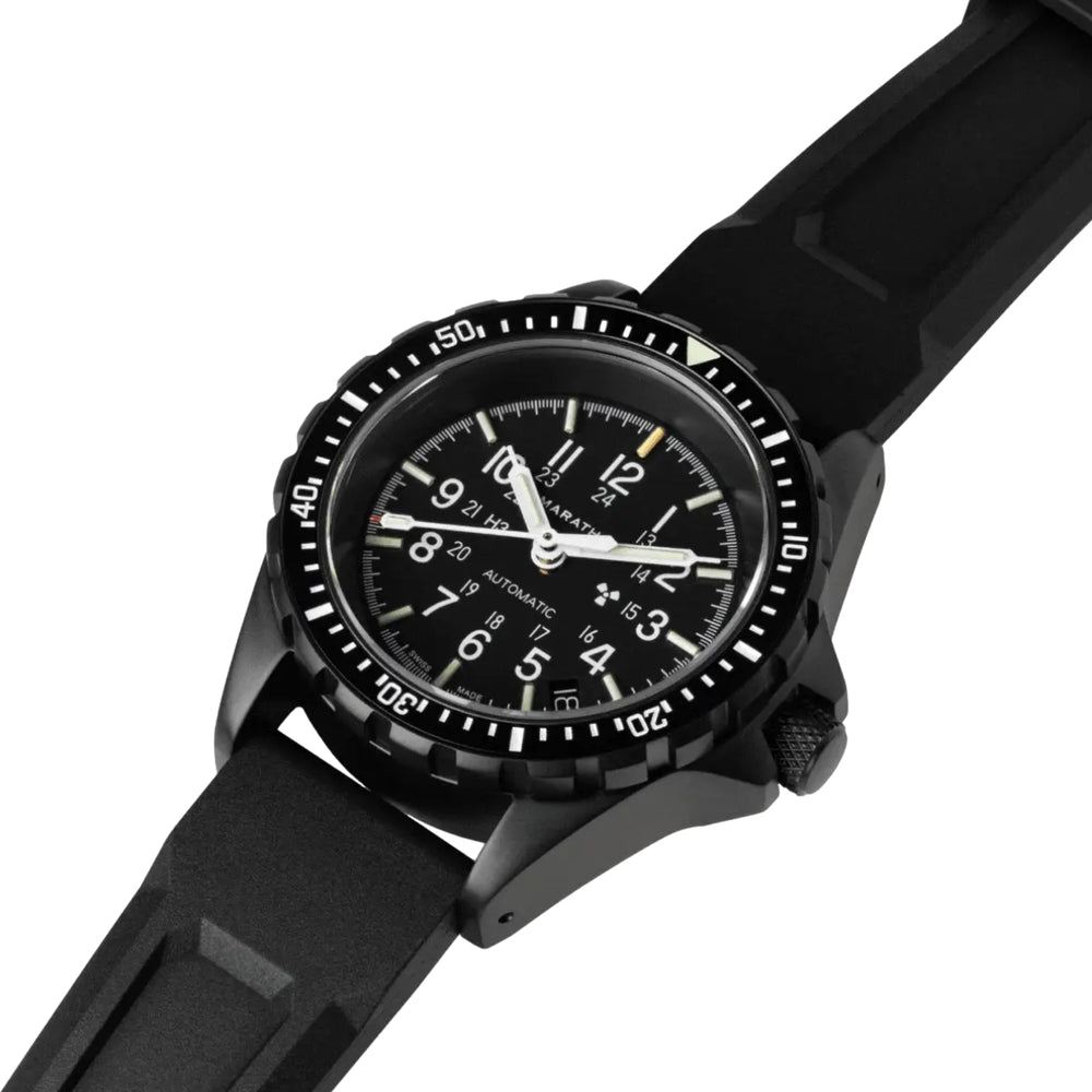 MSAR® Standard-Issue Diver's Automatic Type II 36mm - Anthracite on Rubber Strap
