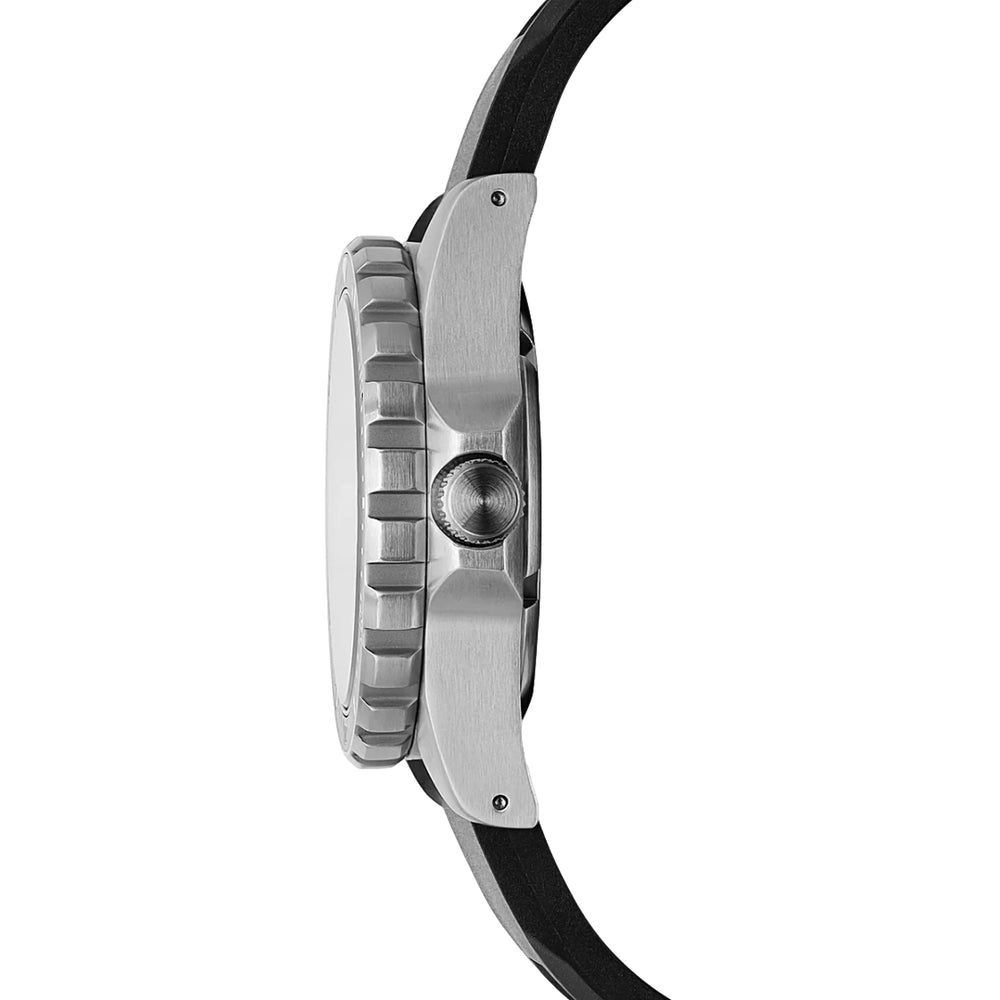 MSAR® Arctic Edition Tritium Diver's Quartz Type II 36mm - White on Rubber Strap