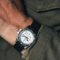 MSAR® Arctic Edition Tritium Diver's Quartz Type II 36mm - White on Rubber Strap