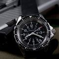 MSAR® Standard-Issue Diver's Quartz Type II 36mm - Black on Rubber Strap
