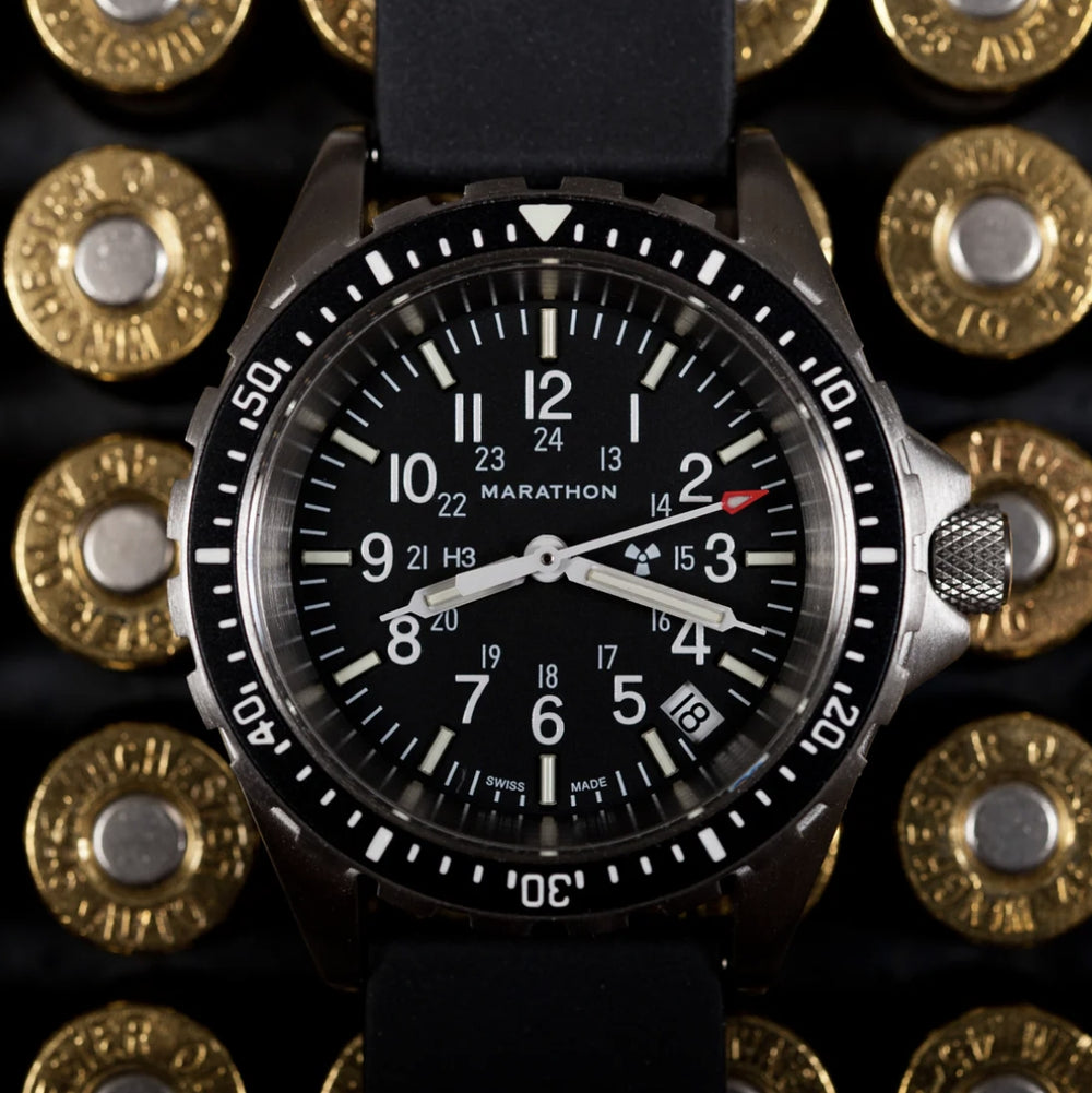 MSAR® Standard-Issue Diver's Quartz Type II 36mm - Black on Rubber Strap
