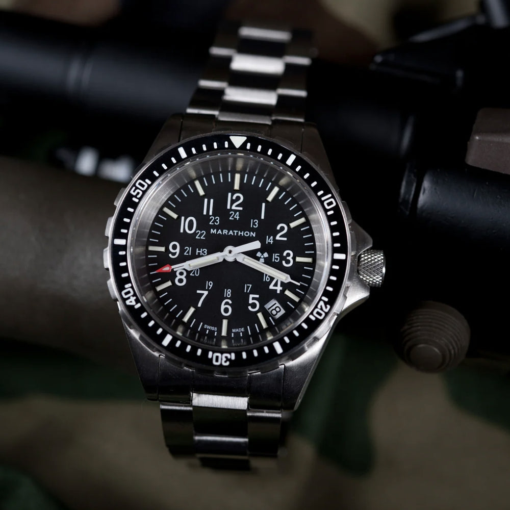 MSAR® Standard-Issue Diver's Quartz Type II 36mm - Black on Bracelet