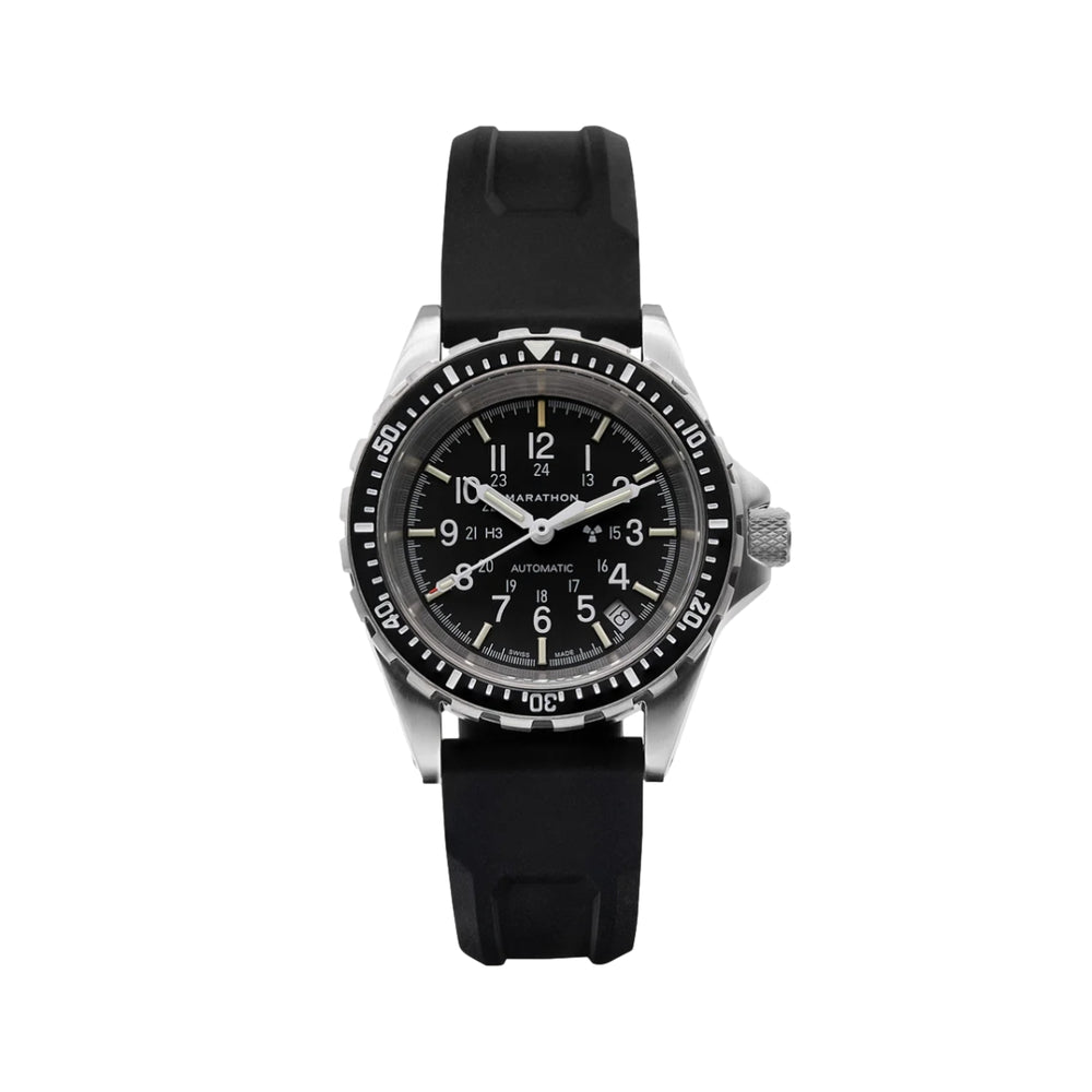 MSAR® Standard-Issue Diver's Automatic Type II 36mm - Black on Rubber Strap