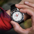 GSAR® Arctic Edition Red Maple Tritium Diver's Automatic Type II 41mm - White on Rubber Strap