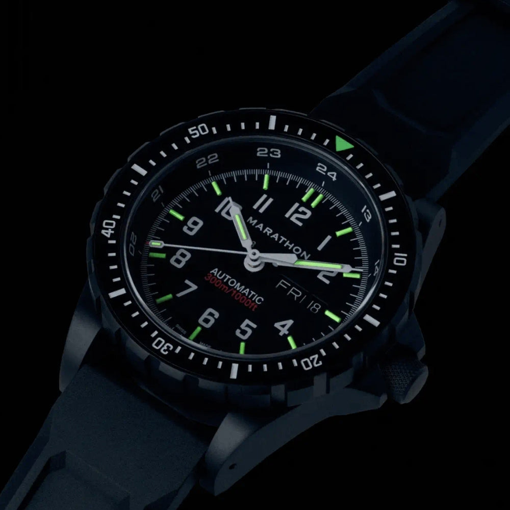 JDD® Standard-Issue Diver's Automatic Type II 46mm - Anthracite on Rubber Strap