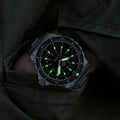 JSAR® Red Maple MaraGlo Diver's Quartz Type II 46mm - Black on Bracelet