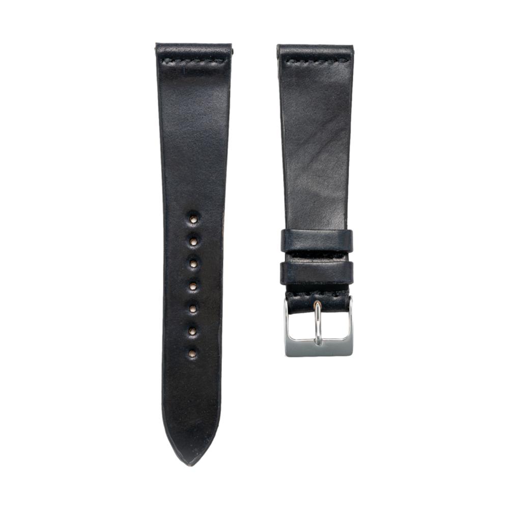 Shell Cordovan Leather Strap-Black | Teddy Baldassarre