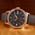 Frank Sinatra Summer Wind Rose Gold-Tone 40mm - Grey on Leather Strap