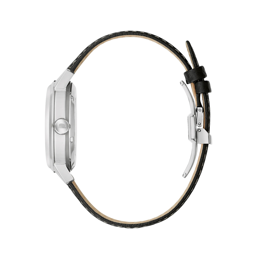 Summer Wind 40mm - Black on Leather Strap