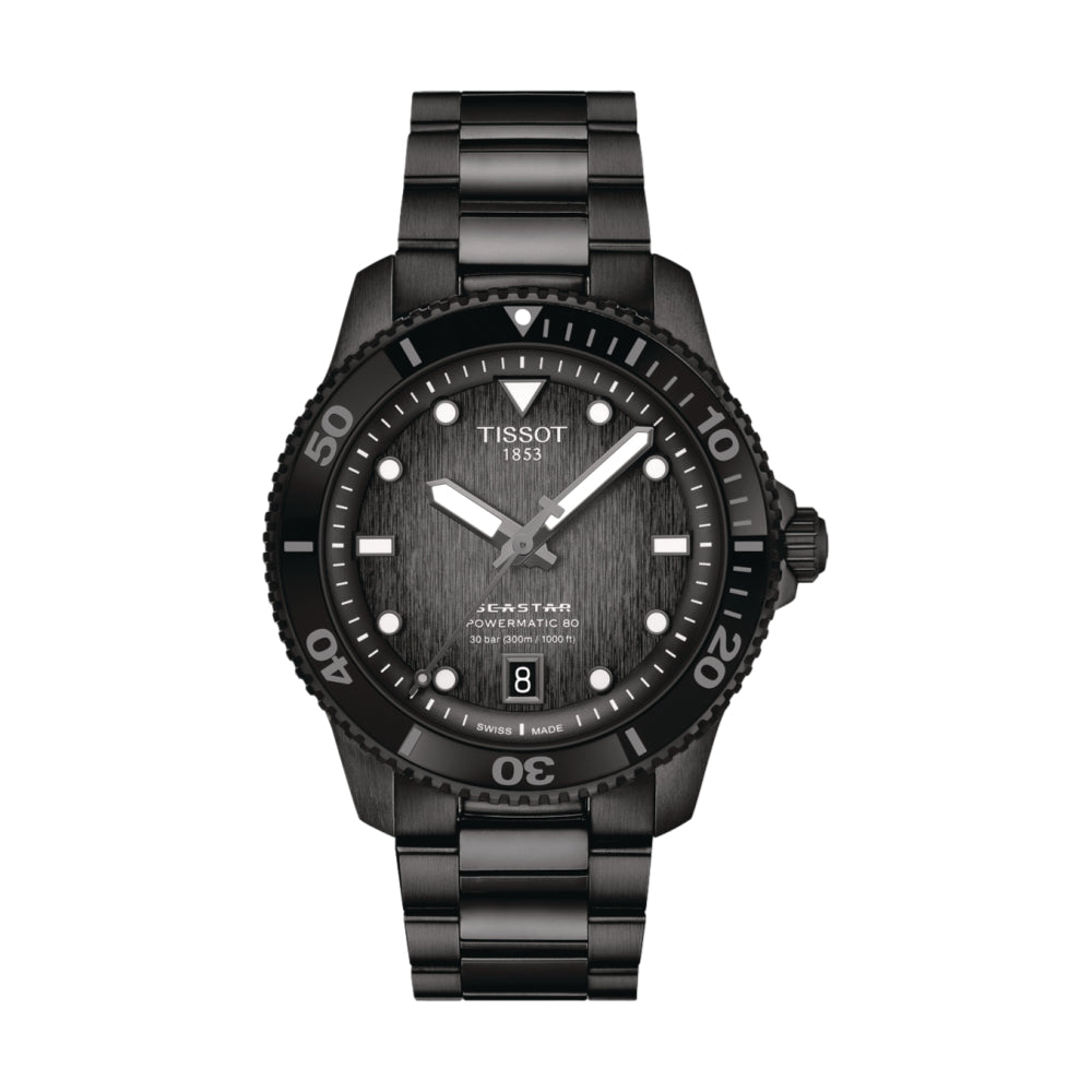 Seastar 1000 Automatic PVD Case Black Dial, 40 mm