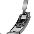 Internal view of the Pelagos titanium bracelet deployant clasp showing springs and adjustment mechanism.