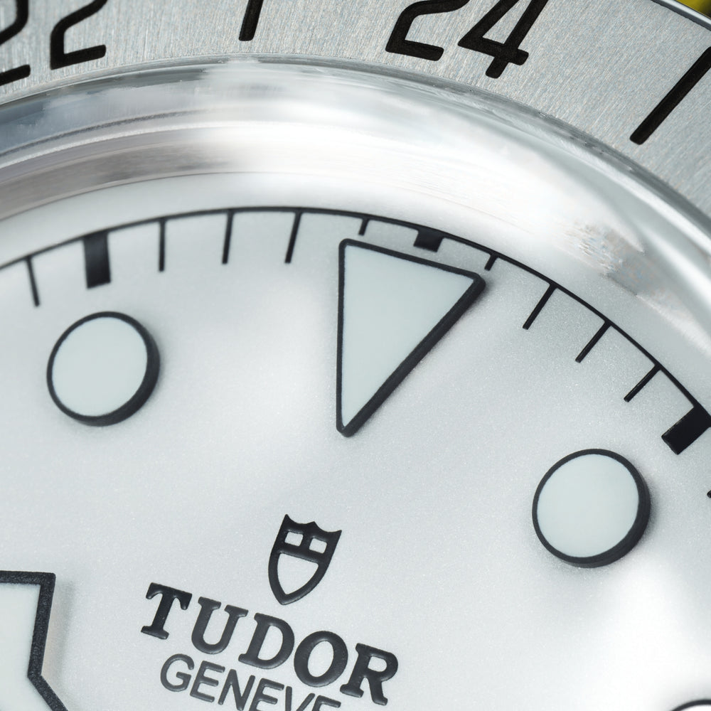 Black Bay Pro GMT 39mm - Opaline on Rubber/Leather Strap