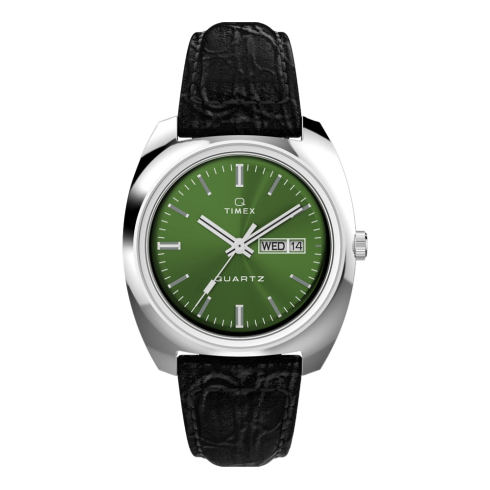 Q Dress Colors Day Date Green Dial