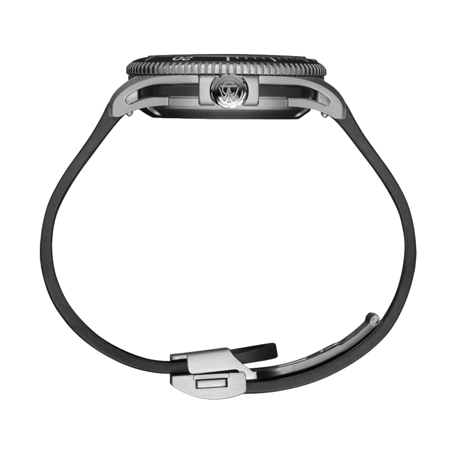 Atelier Marine M1a 41mm - Black on Rubber Strap