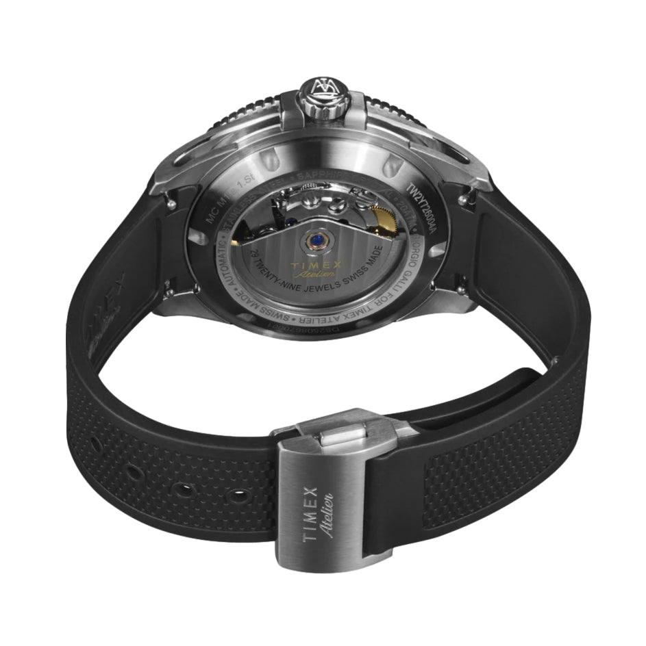 Atelier Marine M1a 41mm - Black on Rubber Strap