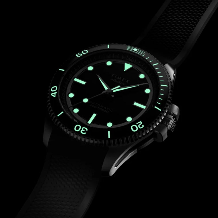 Atelier Marine M1a 41mm - Black on Rubber Strap
