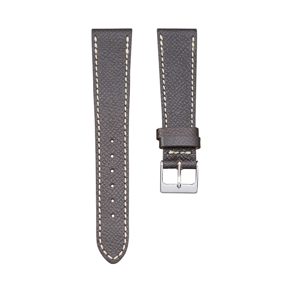 Dark Brown Textured Calf Leather Strap
