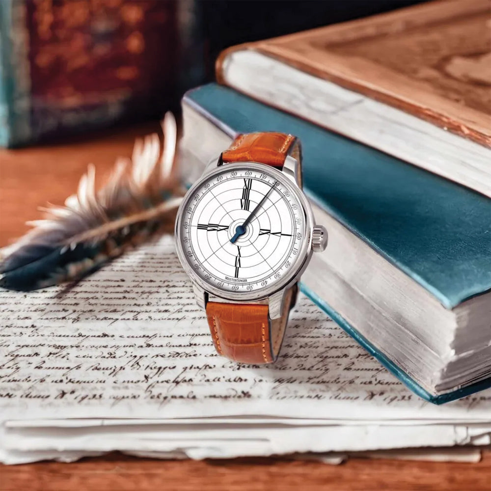 Limited Edition Benjamin Franklin 43mm - White on Leather Strap