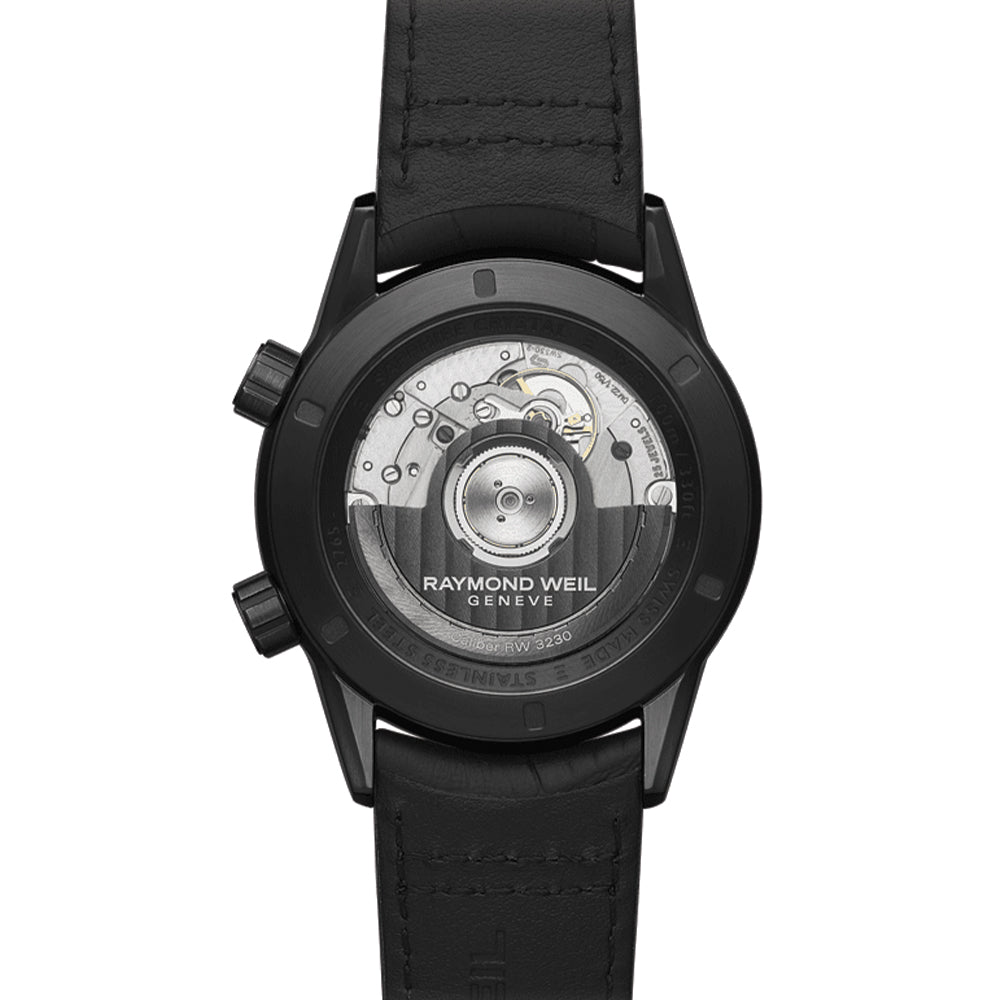 Freelancer GMT Worldtimer 40.5mm - Black on Leather Strap