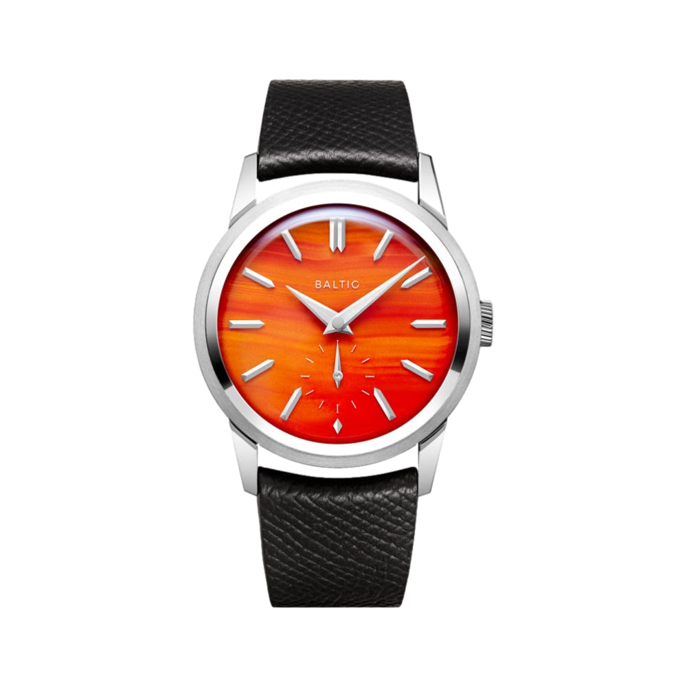 Prismic London Limited Edition 36mm - Red Agate on Black Strap