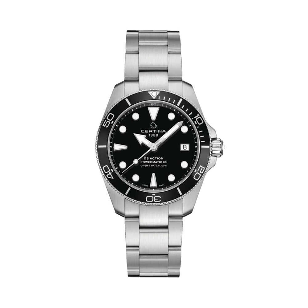 DS Action Diver 38mm - Black on Bracelet