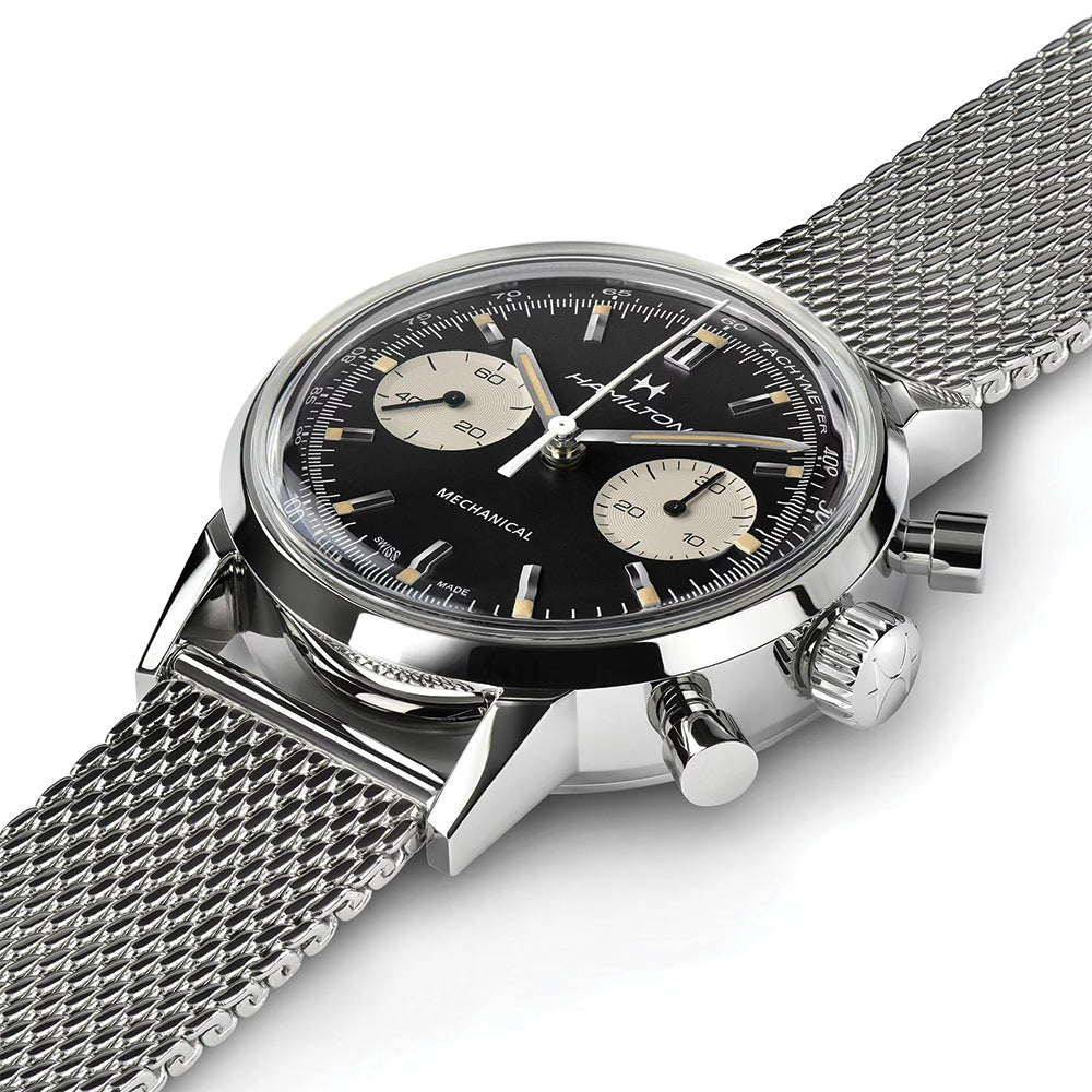 American Classic Intra-Matic Chronograph H 40mm - Black on Bracelet