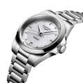 Conquest 34mm - White, Mother-of-Pearl w/ Diamonds on Bracelet