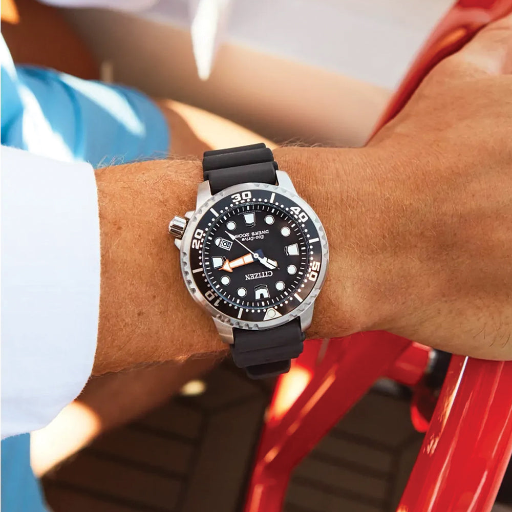 Promaster Diver 44mm - Black on Rubber Strap