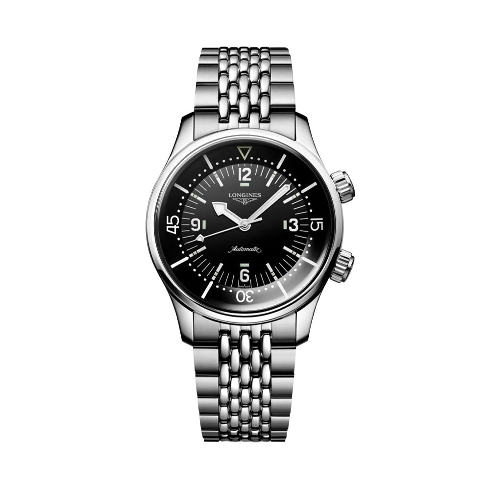 Legend Diver 39mm - Black on Bracelet - Teddy Baldassarre