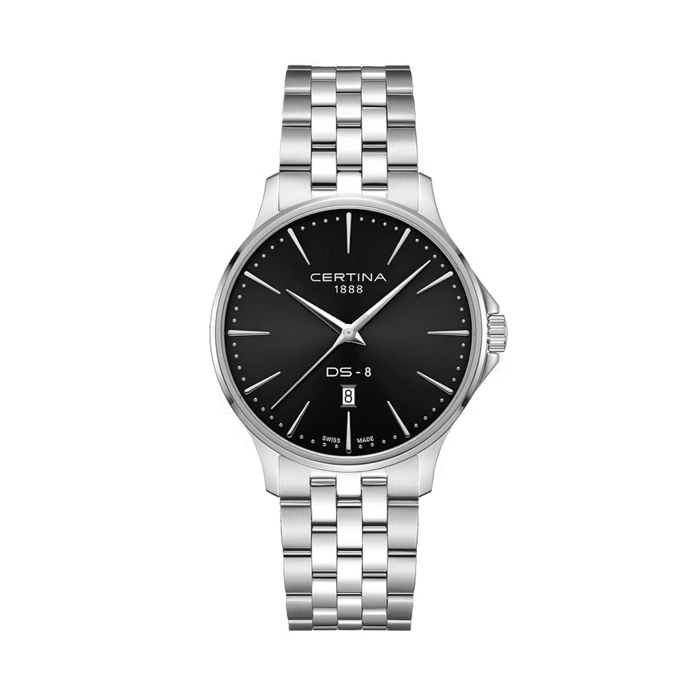 DS-8 Gent Quartz 40mm - Black on Bracelet - Teddy Baldassarre