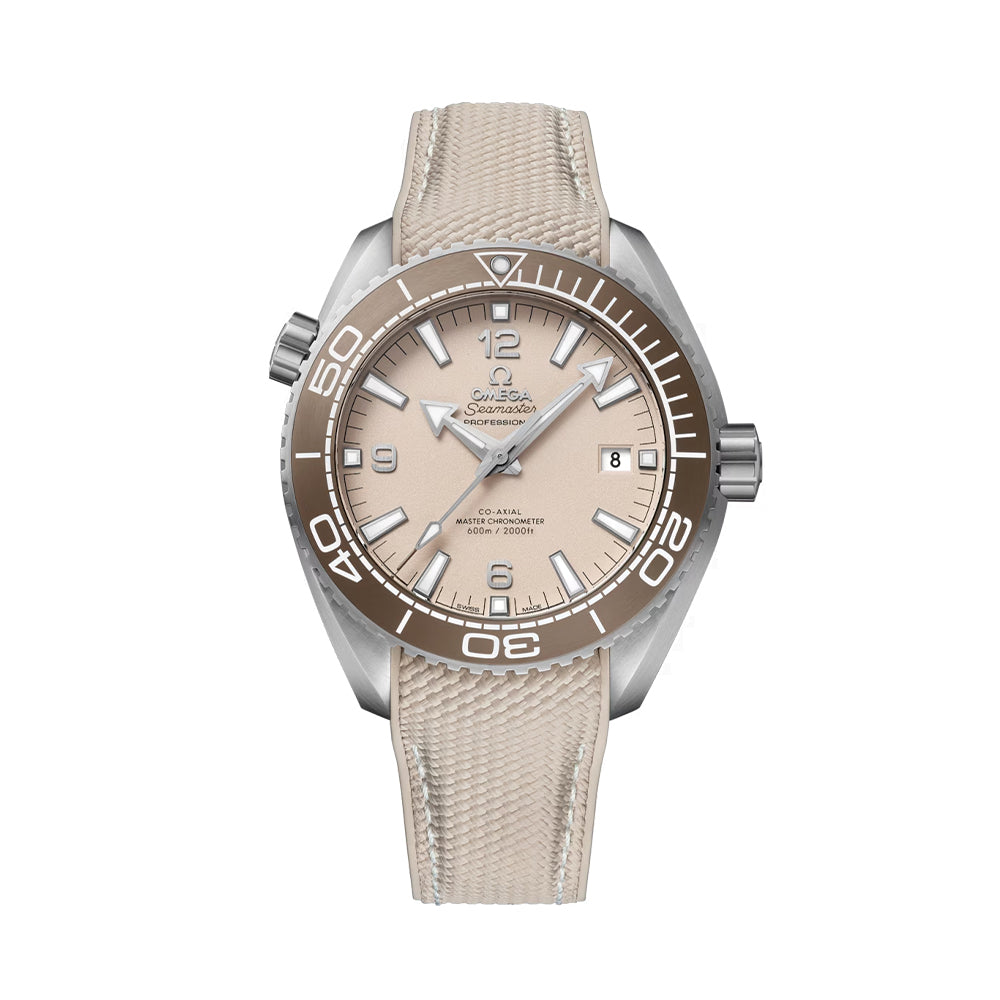 Seamaster Planet Ocean 600M Co-Axial Master Chronometer 43.5mm - Linen on Rubber Strap