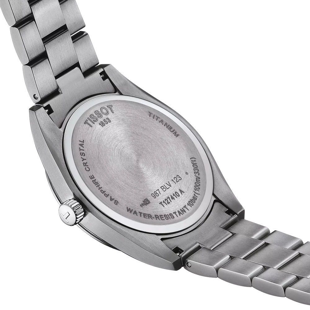 Gentleman Quartz Titanium 40mm - Grey on Bracelet