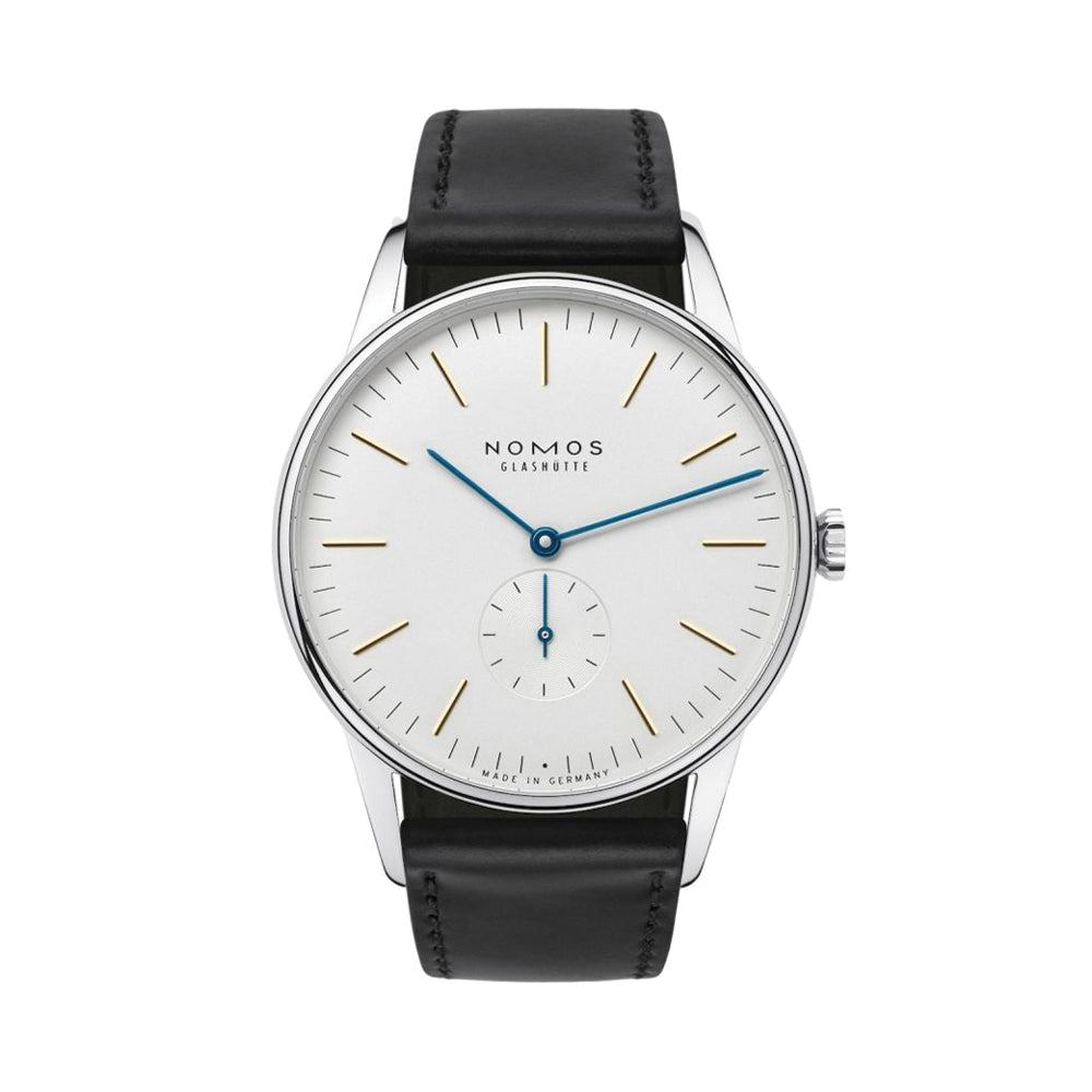 Orion 38mm - White on Leather Strap