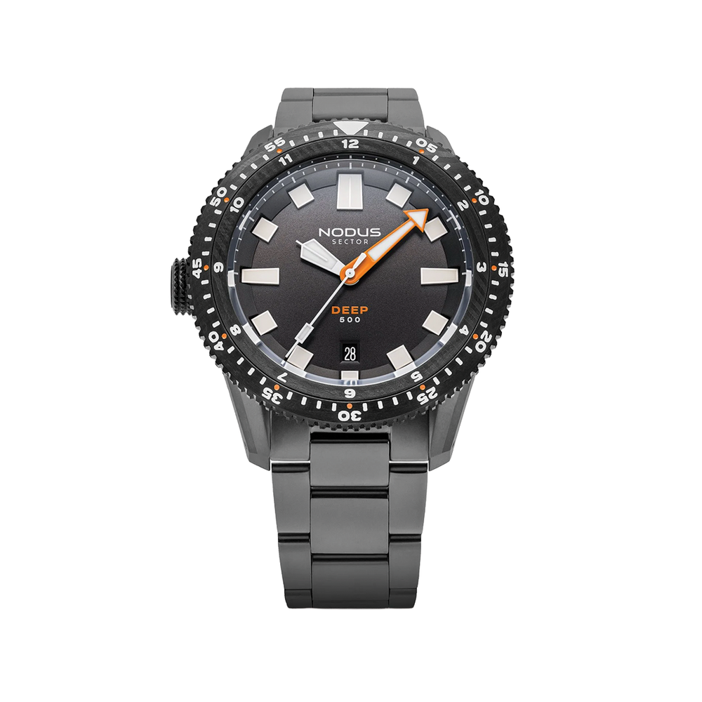 Sector Deep Damascus DLC 38mm - Grey on Bracelet