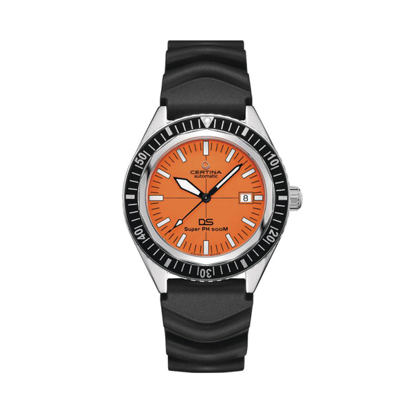 DS Super PH500M 43mm - Orange on Rubber Strap | Teddy Baldassarre