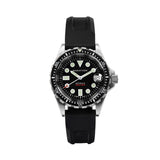 OSAR-Diver Type I Automatic with Date 36mm - Black on Rubber Strap