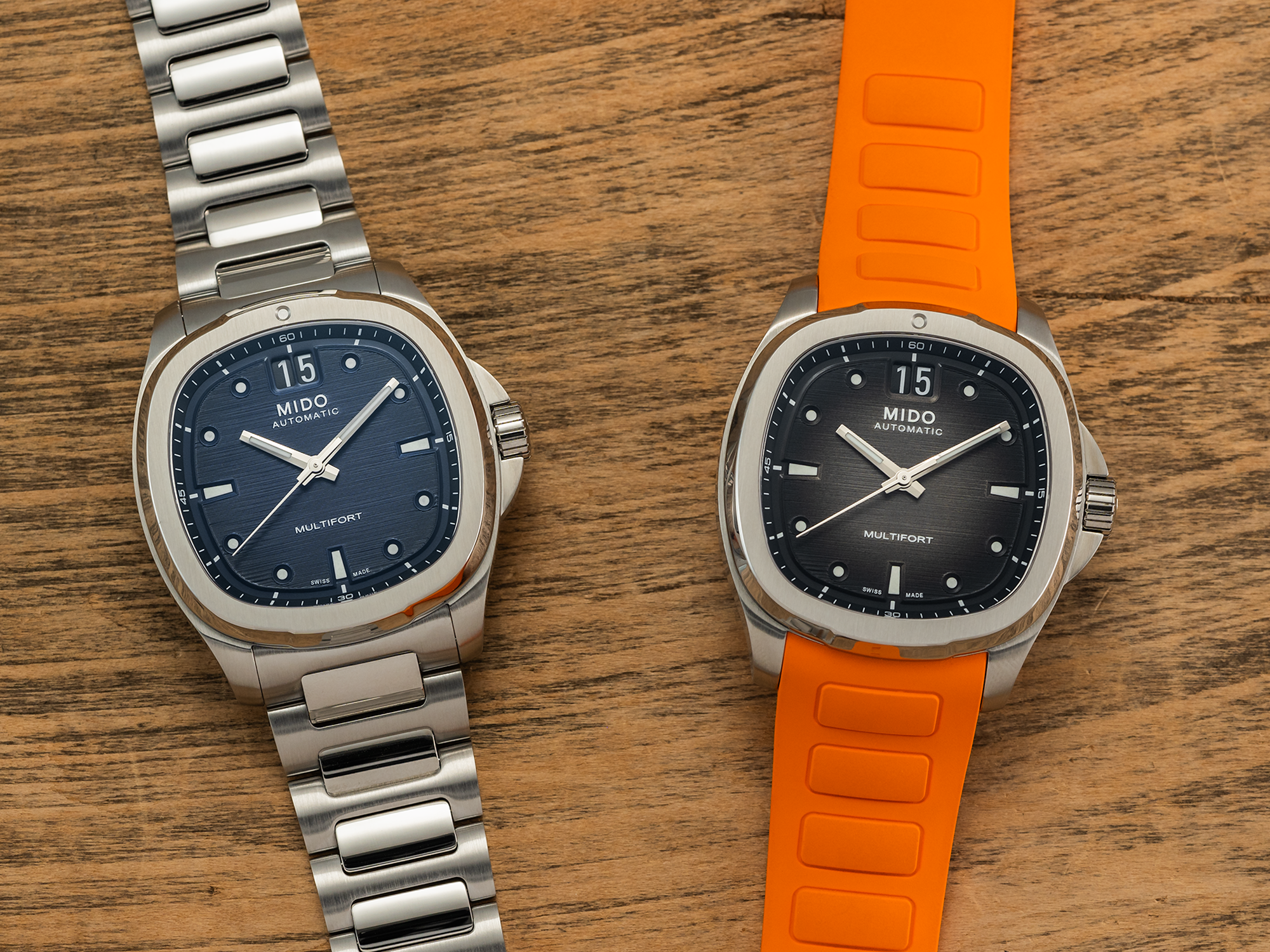 Multifort TV Big Date 40mm Grey on Strap Teddy Baldassarre