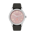 Club Campus Steel Back 38.5mm - Rose on Leather Strap