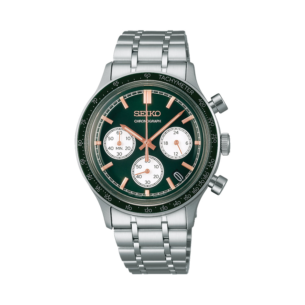 SSB481 Essentials Chronograph 38.7mm - Green on Bracelet - Teddy