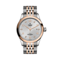 1926 Rose Gold Two-Tone 28mm - Silver, Diamond-Set on Bracelet