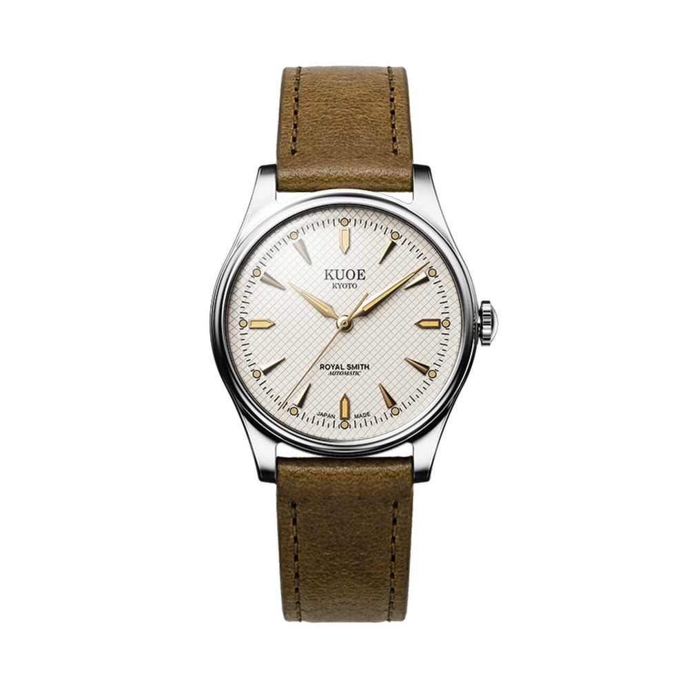 ROYAL SMITH 35mm - Ivory on Leather Strap