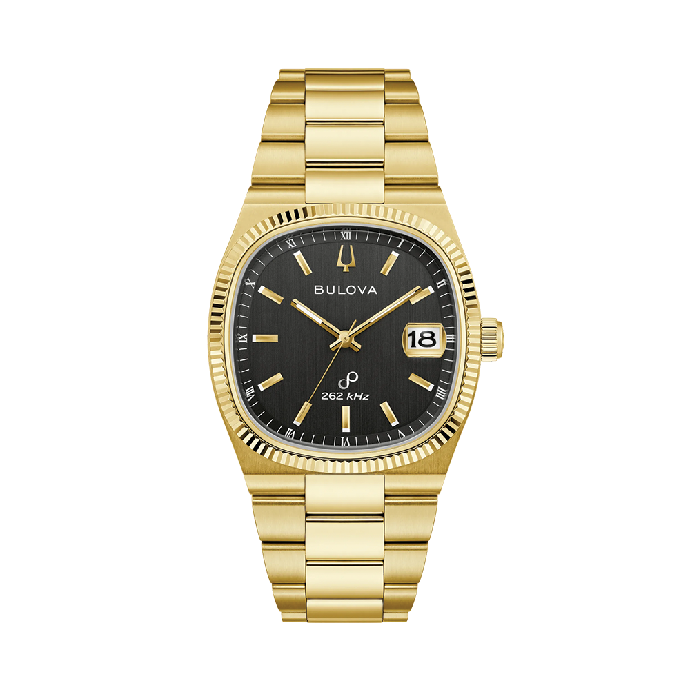 Super Seville Precisionist Gold-Tone 37.5mm - Black on Bracelet