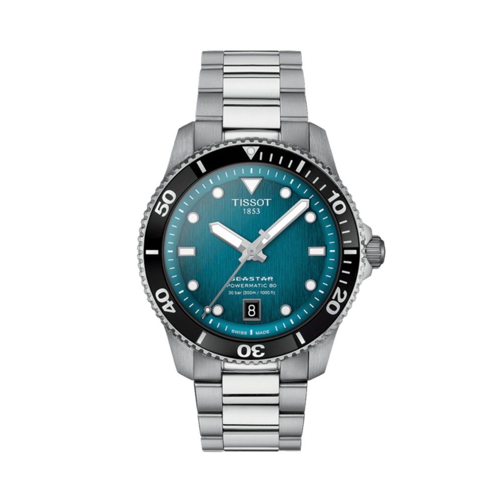 Seastar 1000 Automatic 40mm - Turquoise on Bracelet