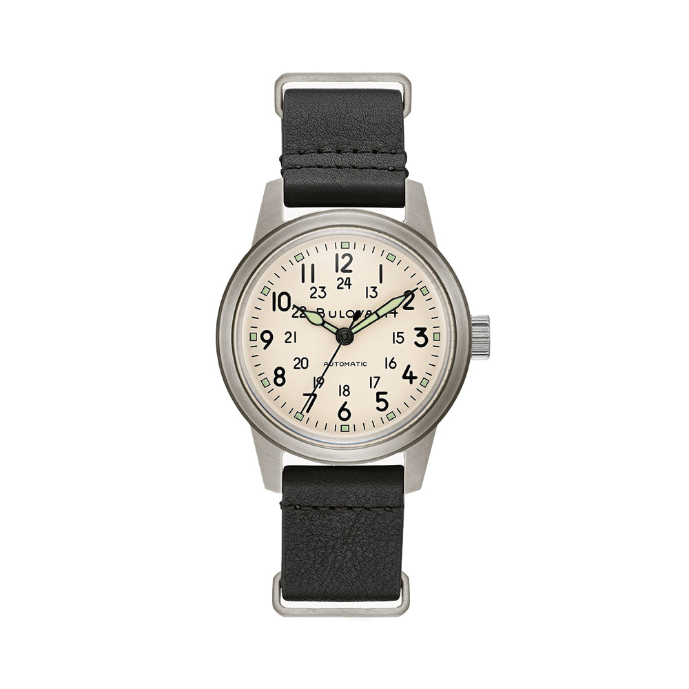 Hack Watch 38mm - Ivory on Leather Strap