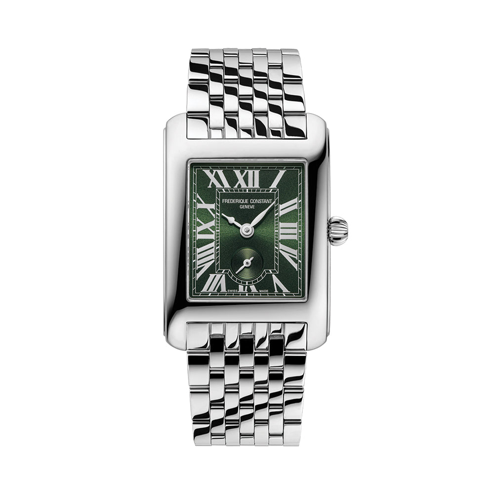 Classics Carrée Small Seconds 36mm - Green on Bracelet - Teddy